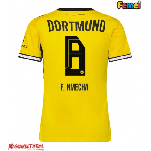 Borussia Dortmund Felix Nmecha #8 Tricou Fotbal Replică 2026-27 Femei Acasa Borussia Dortmund Felix Nmecha #8 Tricou Fotbal Replică 2026-27 Femei Acasa